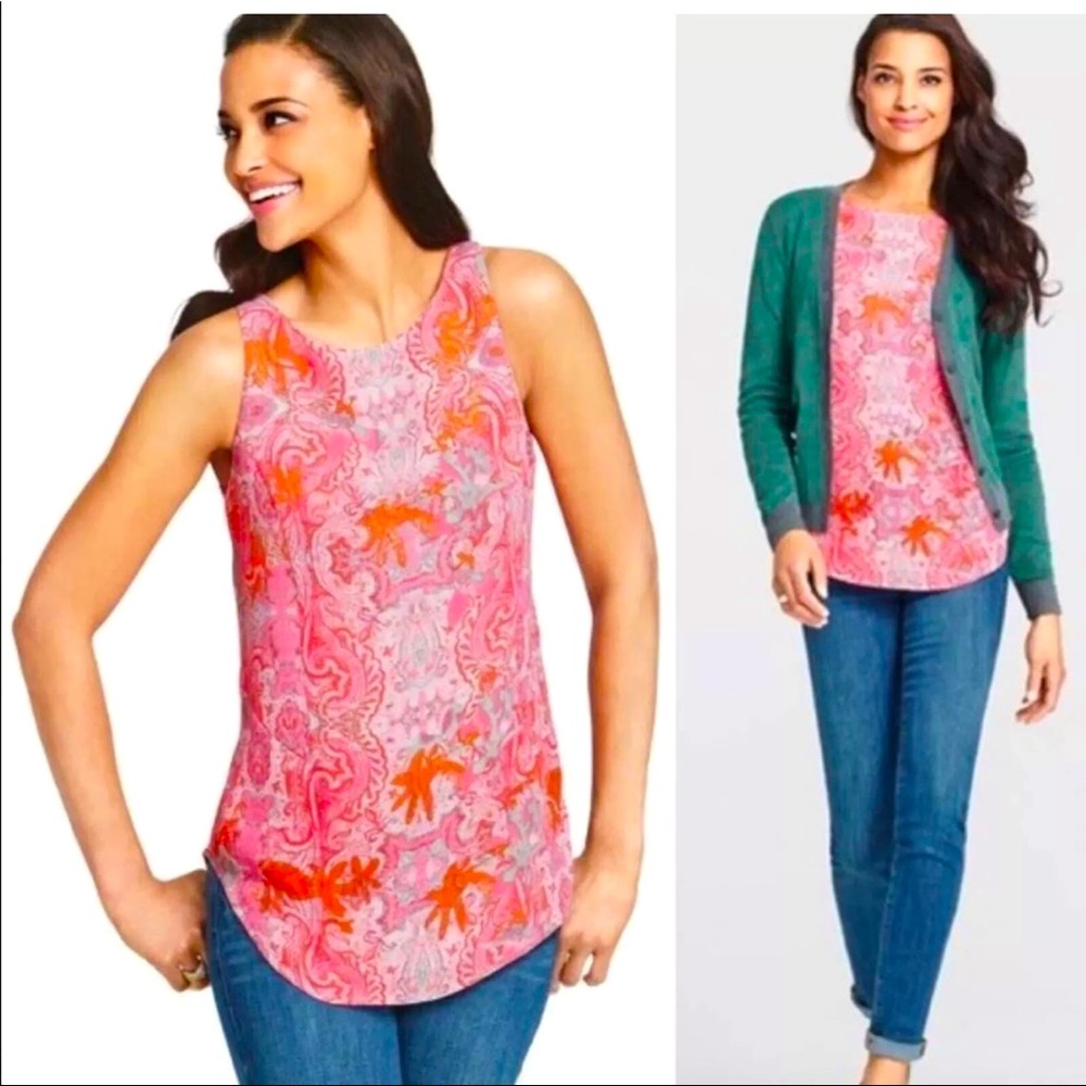 Cabi Red and Pink top